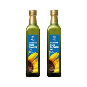 [CJ제일제당]백설 유러피안 해바라기유 500ml x2개