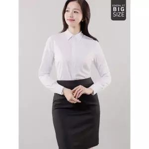 [하프클럽/체인지]여성 긴팔 빅사이즈 쉬폰 오피스룩 블라우스