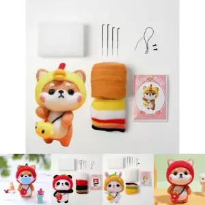 (병아리 시바견) DIY 양모펠트 키트/펠트/공예/초등/아동/미술/만들기/창의력/발달/체험/소근육/집중력