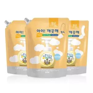 아이깨끗해 대용량 핸드워시 리필 1.8Lx3개 파우더향