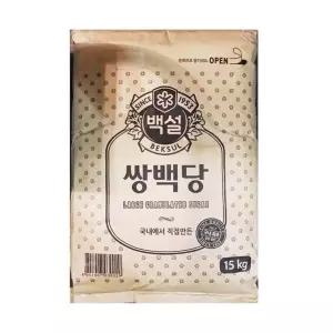 백설 쌍백당 15kg 음료용 대용량 제과용 요리용