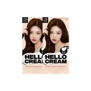 AP 미쟝센 헬로크림 염색약 6WB 웜브라운x2개/염색