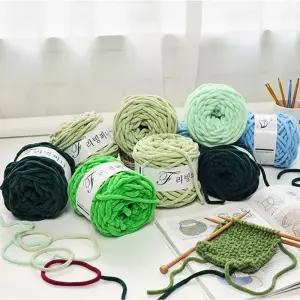 뜨개질공예 폭신하고 부드러운 8mm 도톰 수면 실 34종
