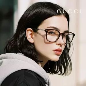 명품 안경테 GG0390O 006 스퀘어 뿔테 여자 남자 안경