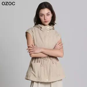 [오조크(OZOC)] 윈드 스트링 후드 베스트 (택가격: 85000원)