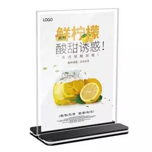 가격안내판 아크릴 POP 꽂이 T자형 메뉴판 안내판 A4 DD-12291