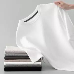 반팔티셔츠 남성여름 쿨티 와플 반팔티 무지 라운드 티셔츠 KK972