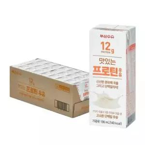 [부산우유] 맛있는틴우유 190ml, 24개입