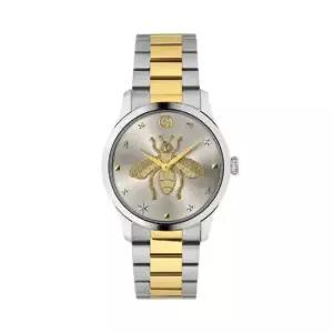 구찌 MUST IT_ YA1264131 G타임리스 남성 메탈 쿼츠 38mm