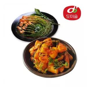 리브하우스 도미솔 박미희 총각김치 2kg+파김치 1kg 953901