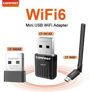 블랙박스동글이 컴패스트 미니 WIFI6 USB USB2 300600MBPS 동글 카드 리시버 프리 와이파이 WIN1011 PC용 드라이브 WPA 네트워크 어댑터