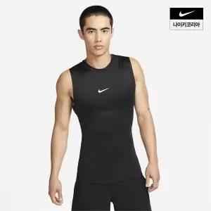 나이키 NIKE 프로 남성 드라이 핏 타이트 민소매 피트니스 탑 FB7915 010 LE121684