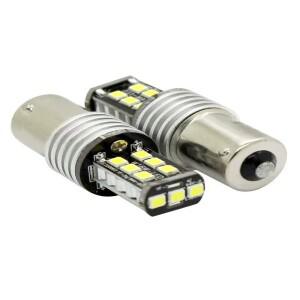 2pcs LED 1156 BA15S P21W BAY15D 자동차 트럭 ATV 빛 Canbus 5630SMD 방향 지시등 DRL 전구 12V24V