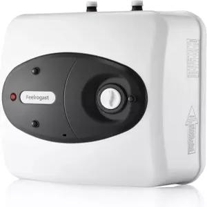 Feelrot 4갤런 전기 탱크 온수기 120V 1500W 싱크대 아래 즉시 온수 RV 캠핑카 주방 트럭 벽걸이 또는 바닥