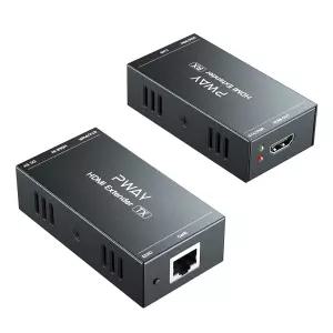 HDMI 익스텐더 단일 Cat5e/6 이더넷 1080P60Hz 영상 확장 오디오 비디오 동기화 전송 3D POC EDID 지원
