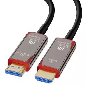 8K 광섬유 HDMI 2.1 케이블 6피트 고속 48Gbps 긴 액티브 8K60Hz 동적 HDR eARC HDCP 2.22.3 3D PC 모니터