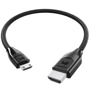 케이블 매터스 48Gbps 8K 미니 HDMI to 2.1 1피트 HDR과 함께 8K60Hz/4K240Hz 지원 MiniHDMI DSLR 카메라