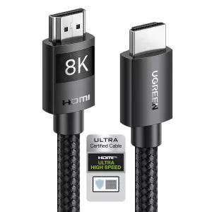 UGEN HDMI 2.1 케이블 8K 3.3FT 초고속 코드 48Gbps 4K240Hz 다이내믹 HDR eARC 돌비 애트모스 HDCP PS5