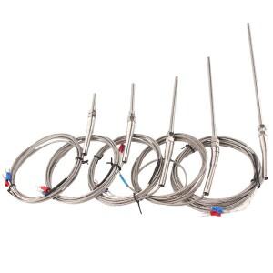 0-400 ℃ M8 열전대 1m 2m 3m 4m 5m  K E PT100 50mm 100mm 나사산 프로브 온도 센서