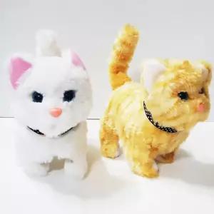소리나는 움직이는 고양이 동물인형 야옹이 반려묘 장난감 동물로봇 작동