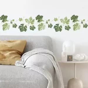 나무잎 포인트 벽지 스티커 모서리선 거실 침실 현관