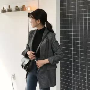 가을 소매 롤업 자켓 리오벨 코트 캐시미어 하프자켓 모직코트 여성 mz jw 중년 캐주얼 경량