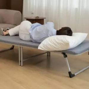 1인용 간이 보조 폴딩 베드 원룸 접이식 싱글 침대 사무실 간이침대 매트