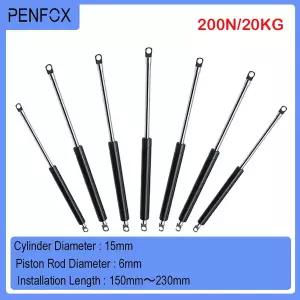 에어서스펜션 쇼바 1PC 150-230mm 20kg/200N 자동차 유압 리프트 지지대 가스 스트럿 스프링 힌지 주방 찬