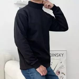 [모로엠] 남성 3컬러 기모 하프넥 티셔츠 ON-TSK-QWC9EFF1