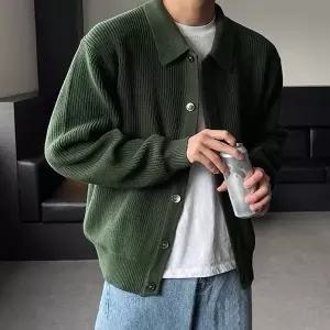 [모로엠] 남성 하찌 카라넥 가디건 자켓 DMC-CA-QCC935