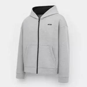 MSGM 마이크로 로고 비스코스 후드 집업 3940MH24 257612 97)