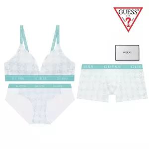 [백화점정품] 게스언더웨어 [선물포장쇼핑백] 노와이어 G로고 커플속옷세트 OEWBR291OEWBP291OEMDR291MT