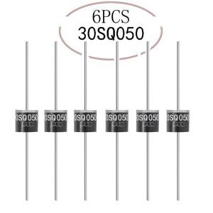 태양광 패널 병렬 리플로우 보호용 6PCS 30SQ050 숏키 다이오드 30A 50V 축