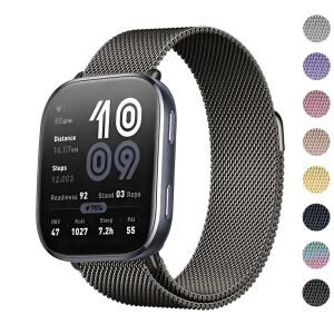Amazfit Bip 6 5 스마트 시계 스트랩 용 루프 밴드 액세서리 자기 스테인레스 스틸 금속 손목 팔찌