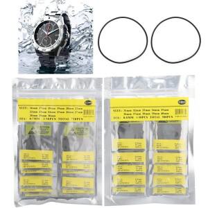 시계 제작자용 고무 O링 방수 뒷면 커버 가스켓 와셔 수리 도구 액세서리 31-40mm 0.7mm 0.8mm