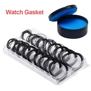 200Pcs 시계 백 케이스 고무 O-링 방수 가스켓 수리 도구   두께 0.5Mm/0.6Mm 씰