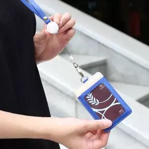 늘어나는 명함 사원증 목걸이 카드지갑 릴홀더 교통 케이스
