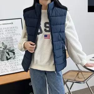 여성 따뜻한 오리털 덕다운 작업 패딩조끼 실내조끼