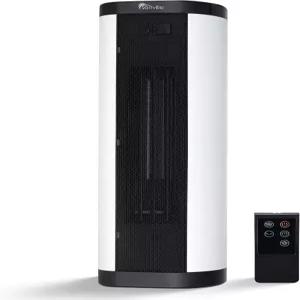 센빌 세라믹 스페이스 히터 1500W 전기식 디지털 온도조절기 리모컨 포함 과열 방지 수직 및 수평 사용