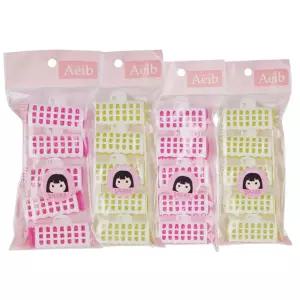 색상랜덤 엣지 집게 헤어롤 5p 소품 뷰티 롤