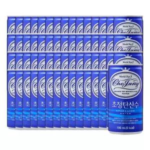 일화 초정 탄산수 플레인 190ml 30캔 2박스 GST MNS