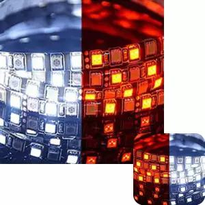 뮤 조명 바 엠비언트라이트 튜닝 자동차무드등 차량실내등 용품 플렉시블 LED 24V LED바 30cm 백빨