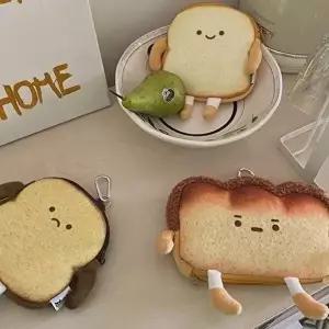 [셀러허브 1]식빵파우치 가방걸이 키링 식빵 가방 인형 고리 빵 차키 파우치 포캣 귀여운 걸이 봉 (374514