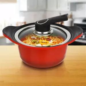 키친아트 세라믹냄비 양수 16 미니 작은 라면찌개 무쇠 통