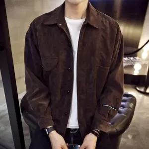 소재로 스웨이드 고급진 셔츠형자켓 간절기 점퍼 가을자켓 롱자켓 프릴가디건
