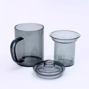 컬러 내열 유리 찻잔 티머그 티컵 차컵 티잔 350ml