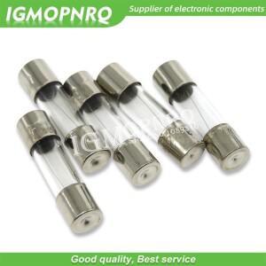 10PCS 5x20 유리 퓨즈 튜브 250V 0.1A ~ 25A 고품질 1A 3A 3.15A 4A 6A