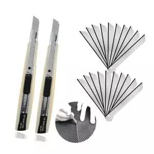 NeoWrap 9mm 자동차 랩 비닐 종이 커터 자동 잠금 유틸리티 나이프 탄소 스티커 데칼 필름 벽지 절단 도구