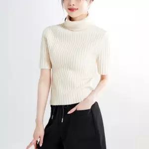 스파오 [소프트얀] 반팔 터틀넥 스웨터 SPKAE49W32-O)
