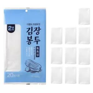 두꺼운 국산 투명비닐 김장봉투 특대 개별포장 10매